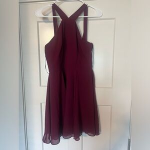 Burgundy lulus dress size medium